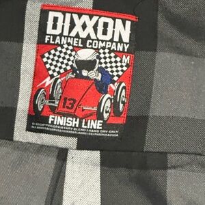 Dixxon Flannel Company Gray Plaid Shirt finish line